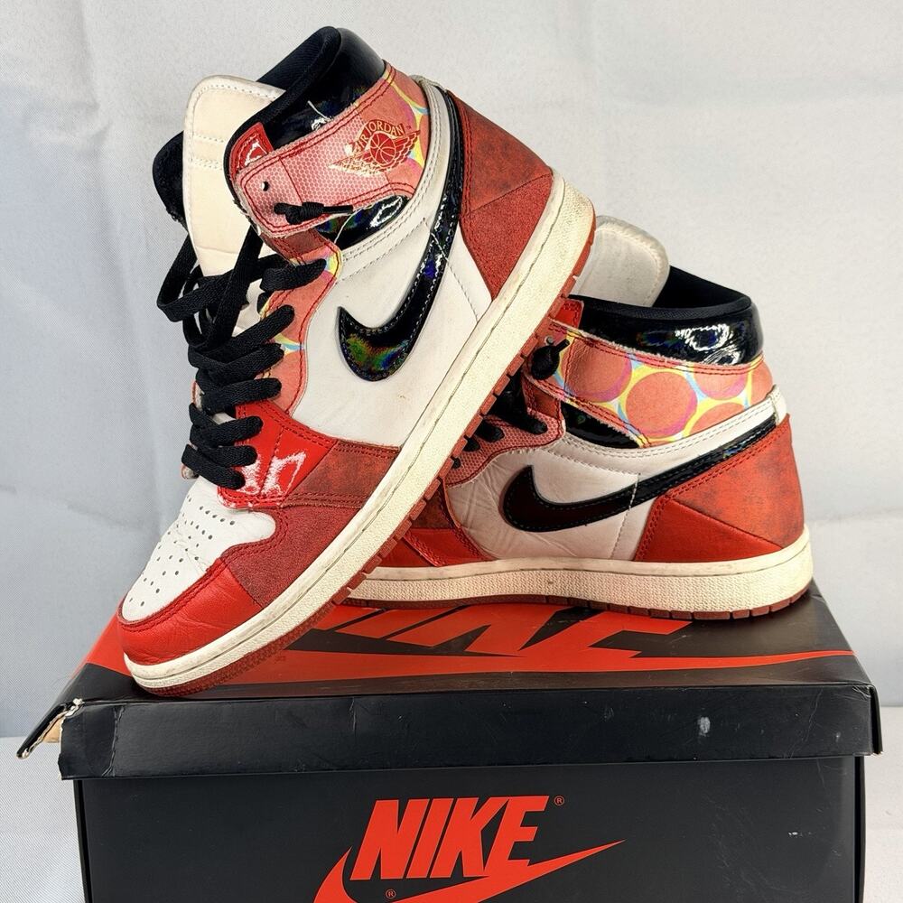Jordan 1 High OG Spider-Man Across the Spider-Verse (GS) DV1748-601 Size 8